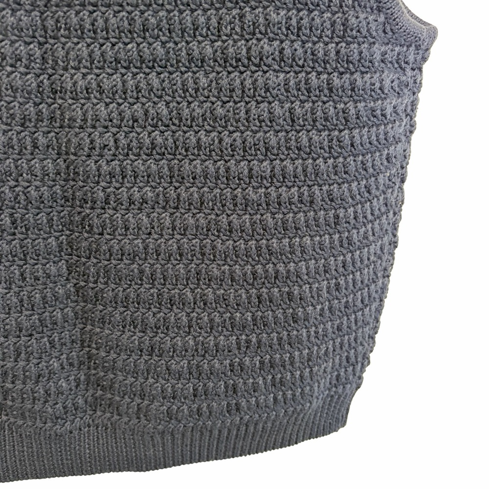J. Crew Sweater Tank with hand-embellished mirrors in Dark Blue, Size M NWT - Picture 12 of 15
